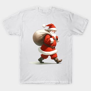 Santa Delivering Gifts T-Shirt